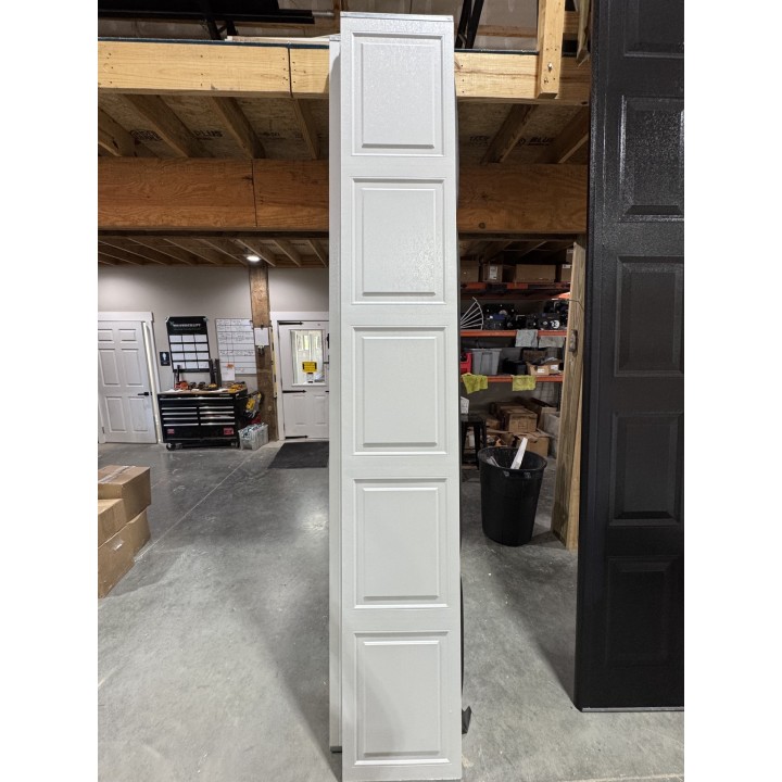10x8 Pro Door White Un-Insulated Short Raised Panel With Glass