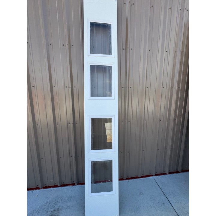 10X9 Macc White un-Insulated With Glass
