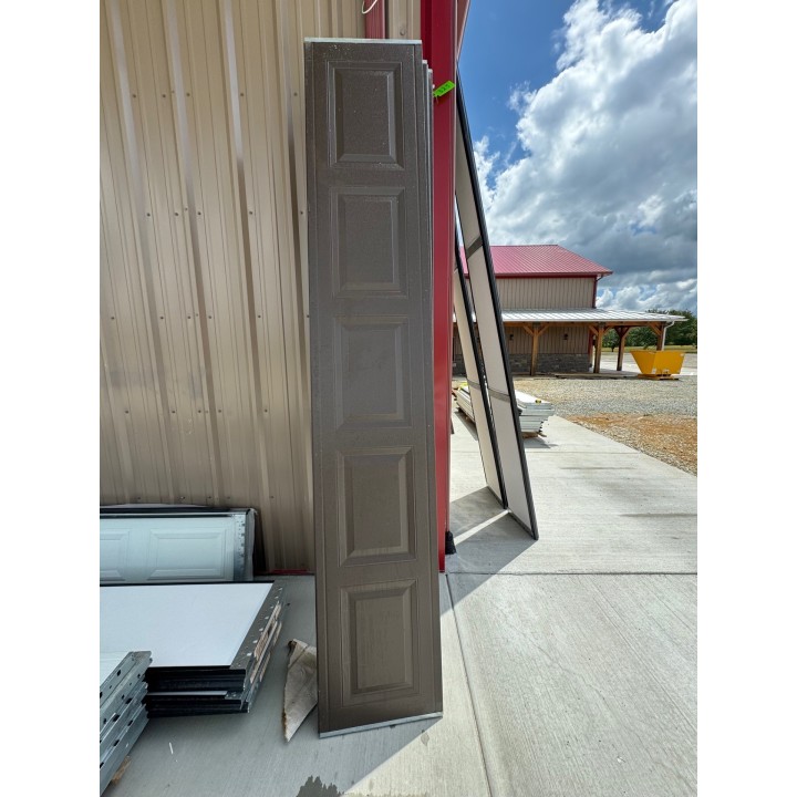 10X10 CHI Brown un-Insulated Short Raised Panel No Glass