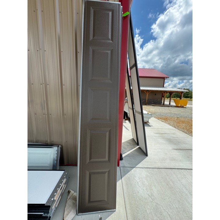 10X10 CHI Brown un-Insulated Short Raised Panel No Glass