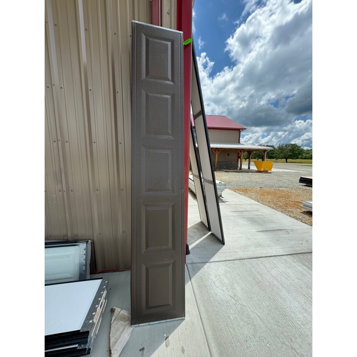 10X10 CHI Brown un-Insulated Short Raised Panel No Glass