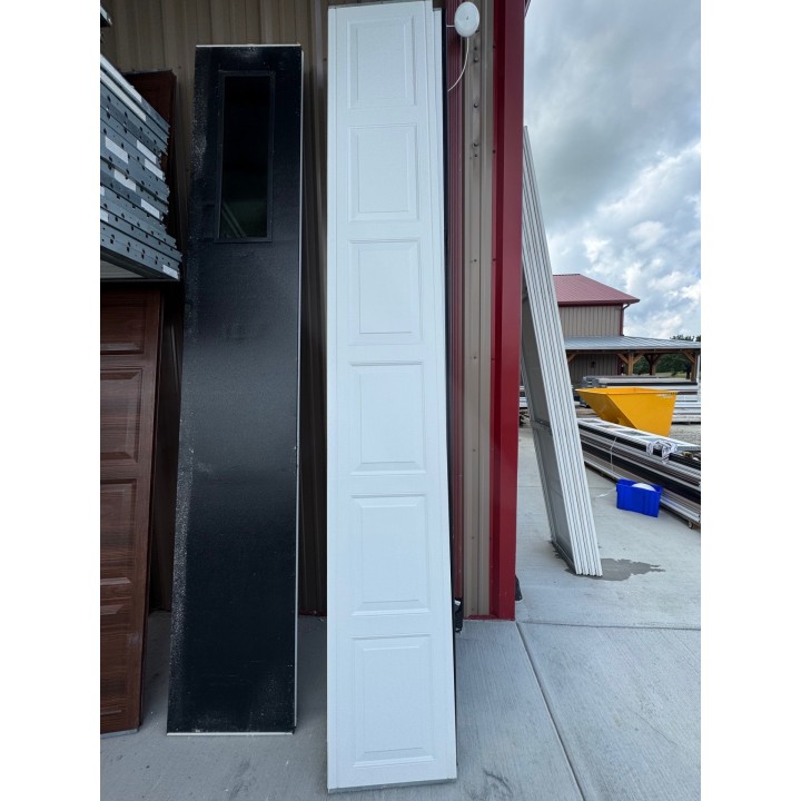 12x7 Mid American White Insulated Short Raised Panel No Glass