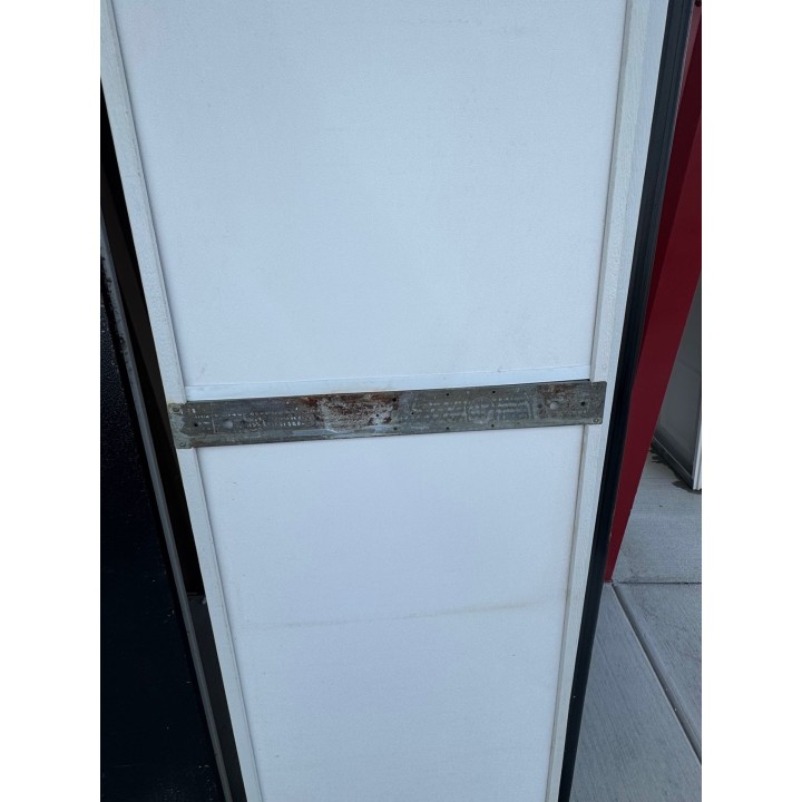 12x7 Mid American White Insulated Short Raised Panel No Glass