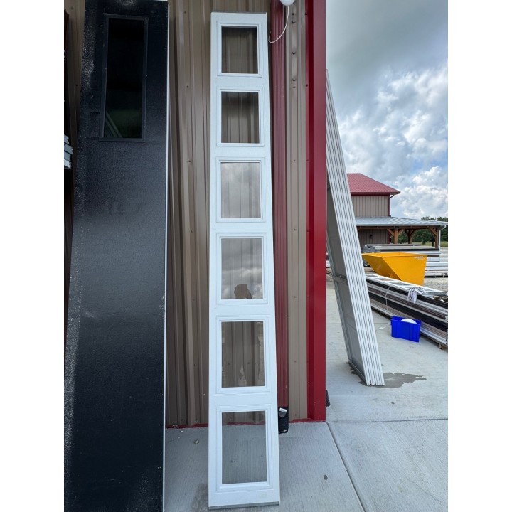 12x7 Mid American White Insulated Short Raised Panel No Glass