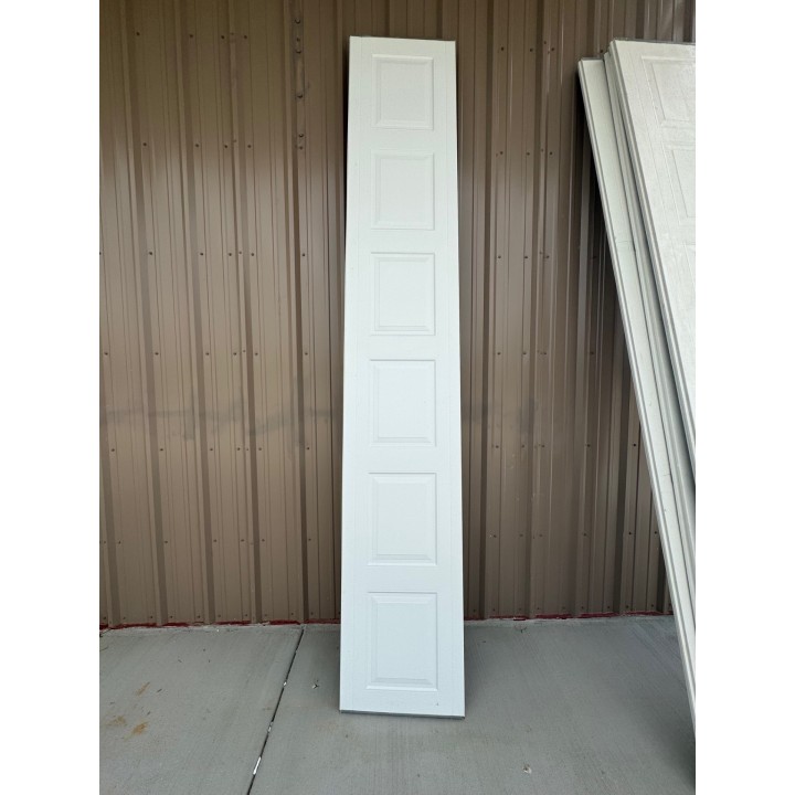 12X8 Haas White un-Insulated Short Raised Panel No Glass