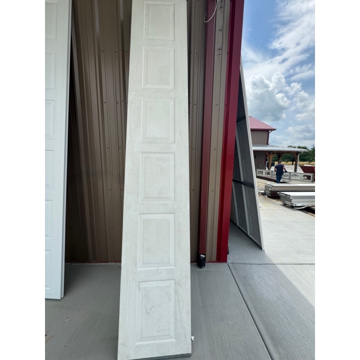 12X8 Haas White un-Insulated Short Raised Panel No Glass