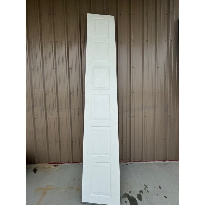 12X8 Haas White un-Insulated Short Raised Panel No Glass
