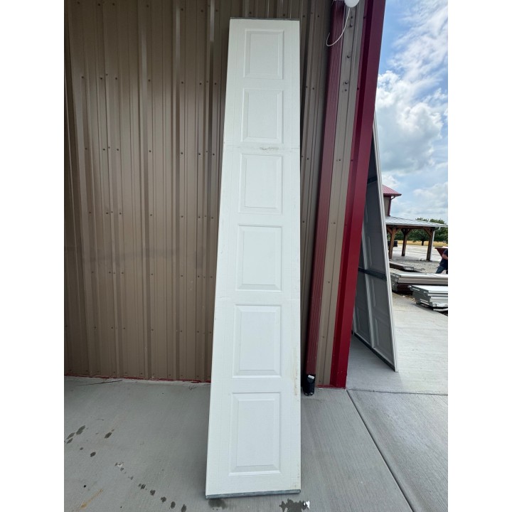 12X8 Haas White un-Insulated Short Raised Panel No Glass