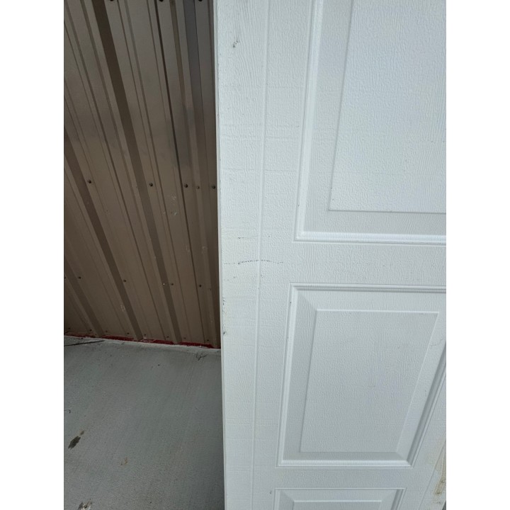 12X8 Haas White un-Insulated Short Raised Panel No Glass