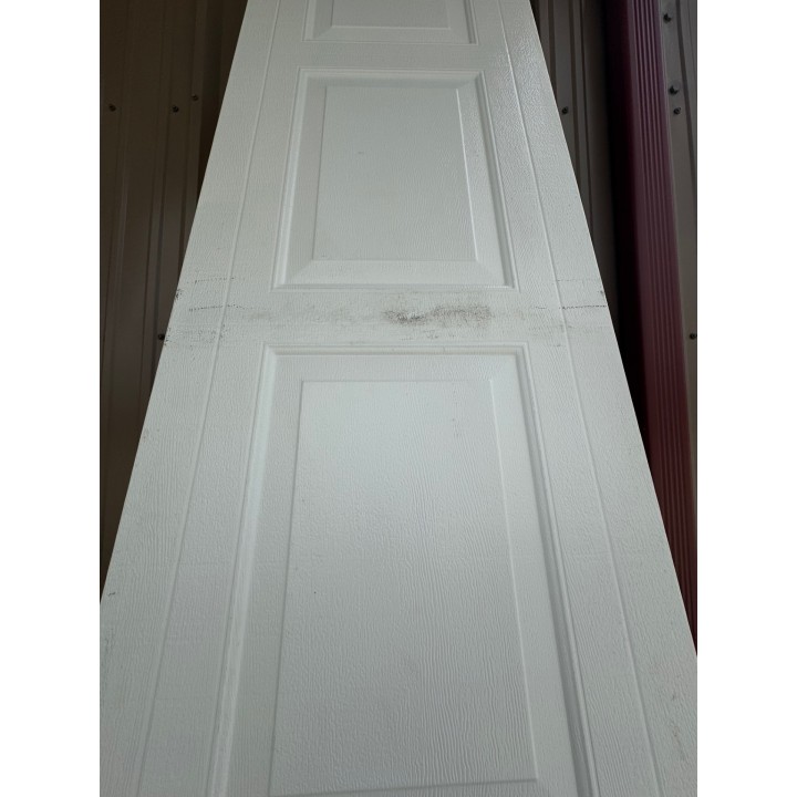 12X8 Haas White un-Insulated Short Raised Panel No Glass