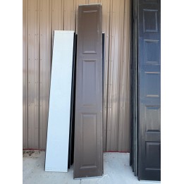 12x7 Amarr Brown un-Insulated Long Raised Panel No Glass