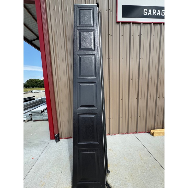 12x14 MACC Black un-insulated Short Raised Panel With Glass