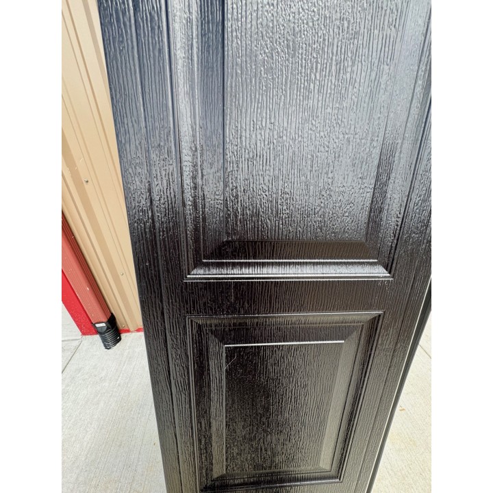 12x14 MACC Black un-insulated Short Raised Panel With Glass