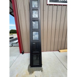 12x14 MACC Black un-insulated Short Raised Panel With Glass