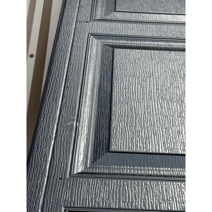 12x14 MACC Black un-insulated Short Raised Panel With Glass