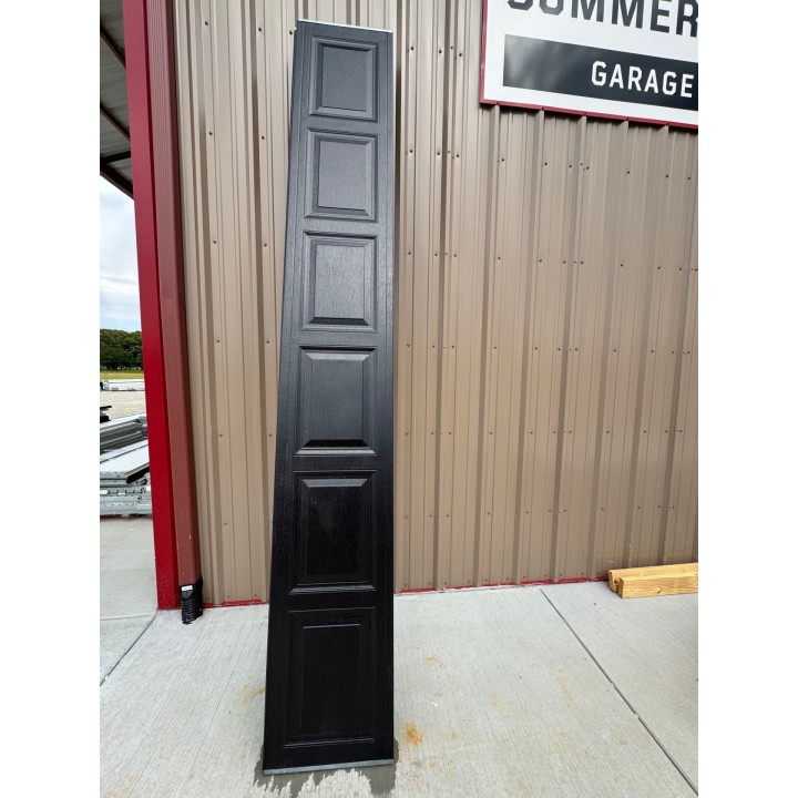 12x14 MACC Black un-insulated Short Raised Panel With Glass