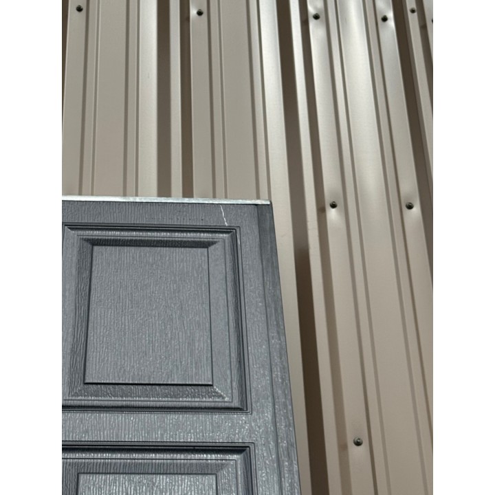 12x14 MACC Black un-insulated Short Raised Panel With Glass