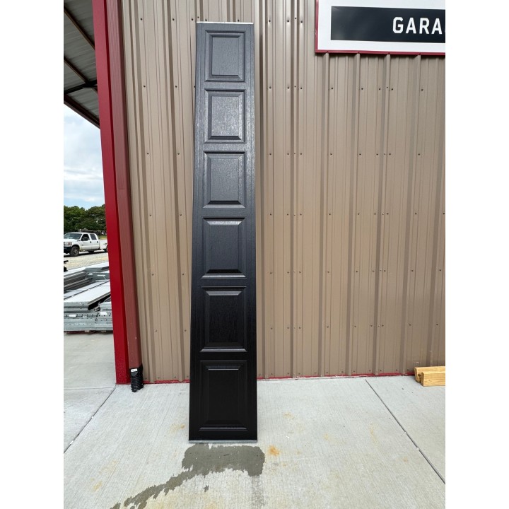 12x14 MACC Black un-insulated Short Raised Panel With Glass