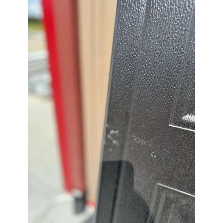 12x14 Amarr Black Un-insulated Long Raised Panel No Glass