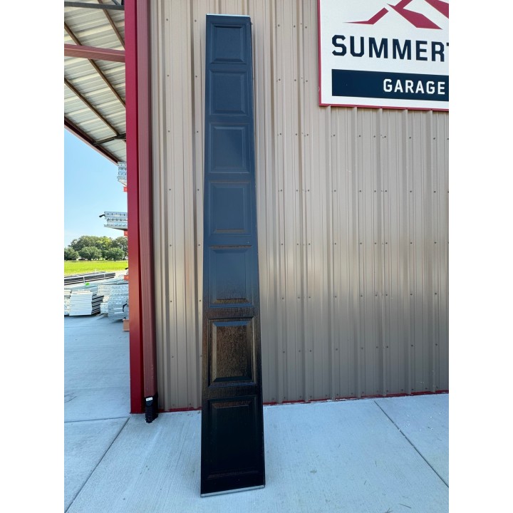 14x9 CHI Black Un-insulated Short Raised Panel No Glass