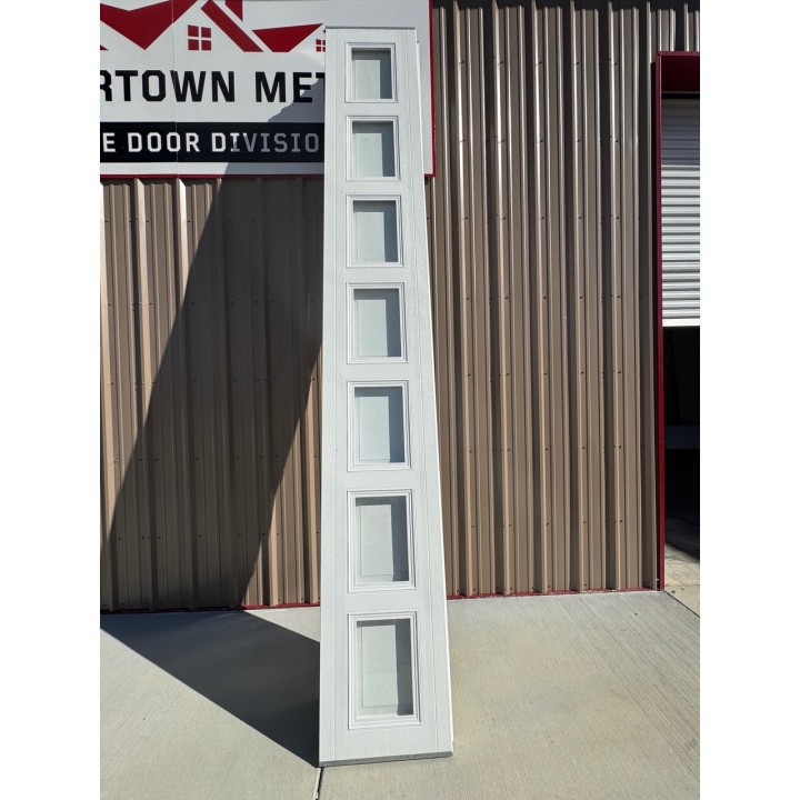 14x10 Haas White Un-insulated Short Raised Panel With Glass
