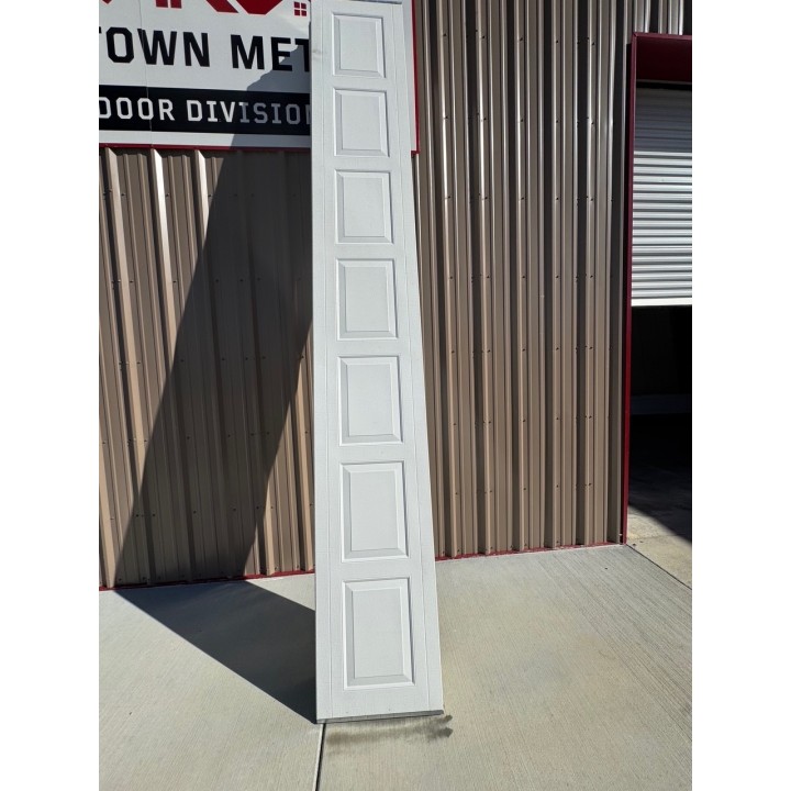 14x10 Haas White Un-insulated Short Raised Panel With Glass