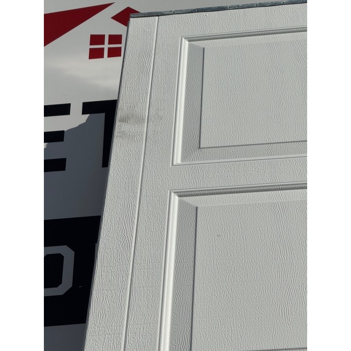 14x10 Haas White Un-insulated Short Raised Panel With Glass