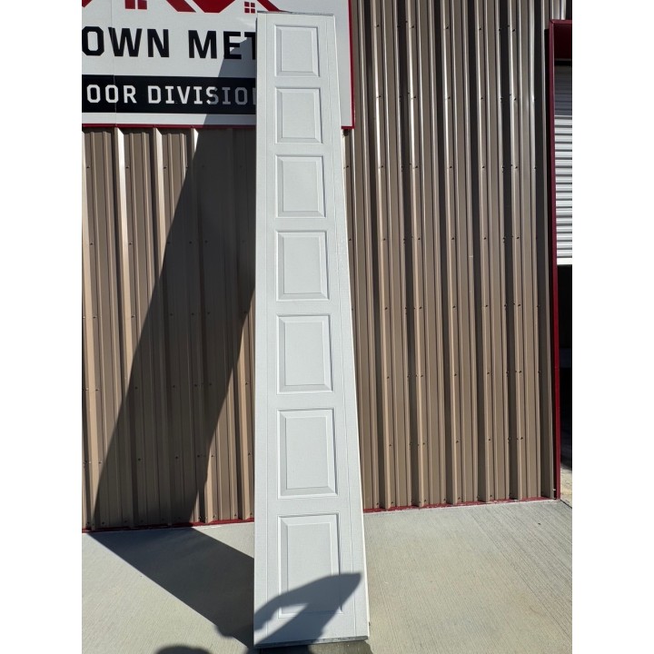 14x10 Haas White Un-insulated Short Raised Panel With Glass