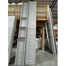 14x12 Amarr White Un-insulated Short Raised Panel No Glass