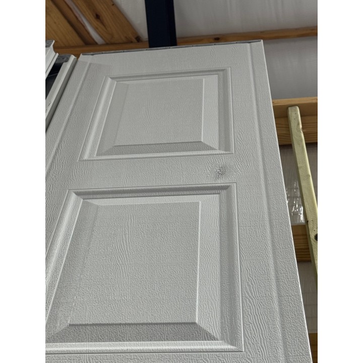 14x12 Amarr White Un-insulated Short Raised Panel No Glass