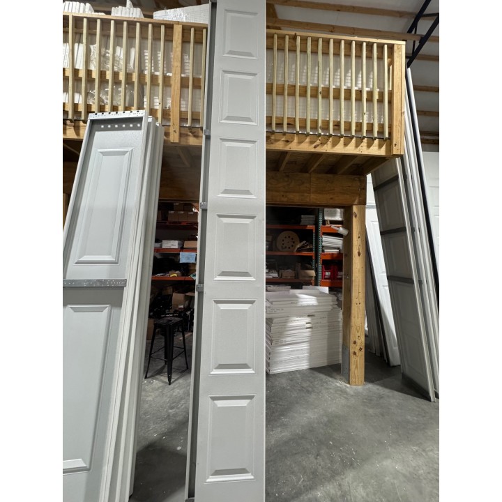 14x12 Amarr White Un-insulated Short Raised Panel No Glass