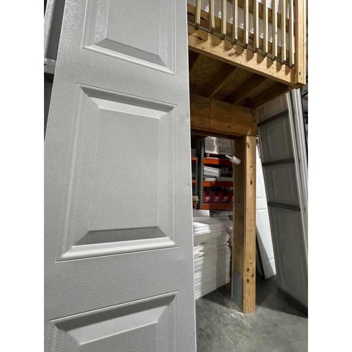 14x12 Amarr White Un-insulated Short Raised Panel No Glass