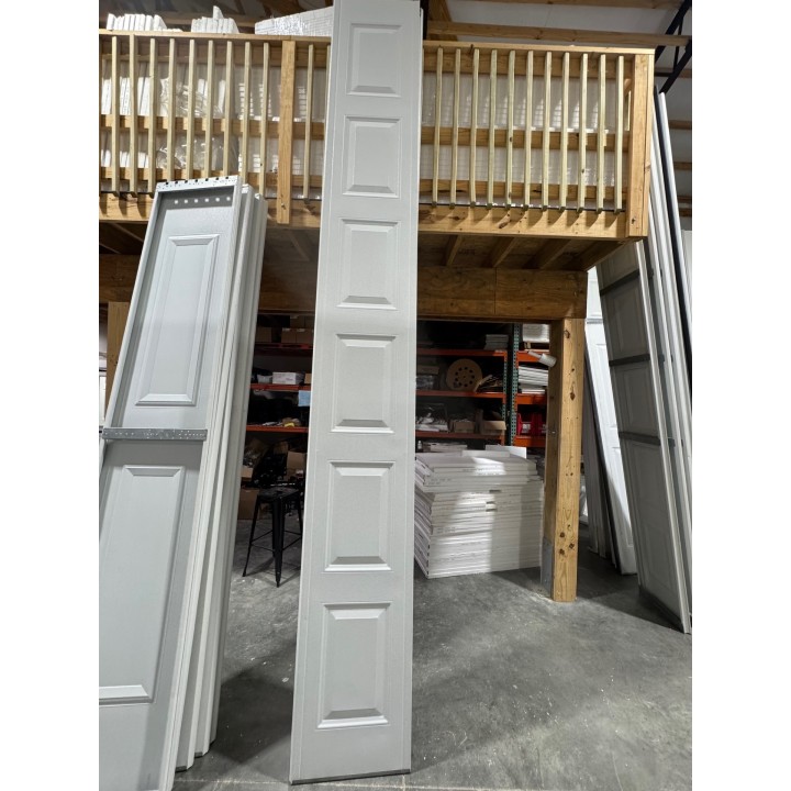 14x12 Amarr White Un-insulated Short Raised Panel No Glass