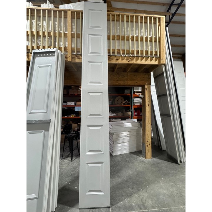 14x12 Amarr White Un-insulated Short Raised Panel No Glass