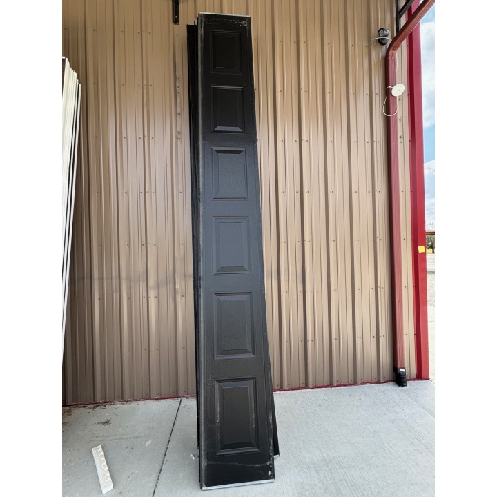 14x14 Amarr Black Un-Insulated Short Raised Panel No Glass