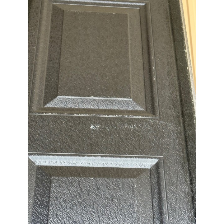 14x14 Amarr Black Un-Insulated Short Raised Panel No Glass