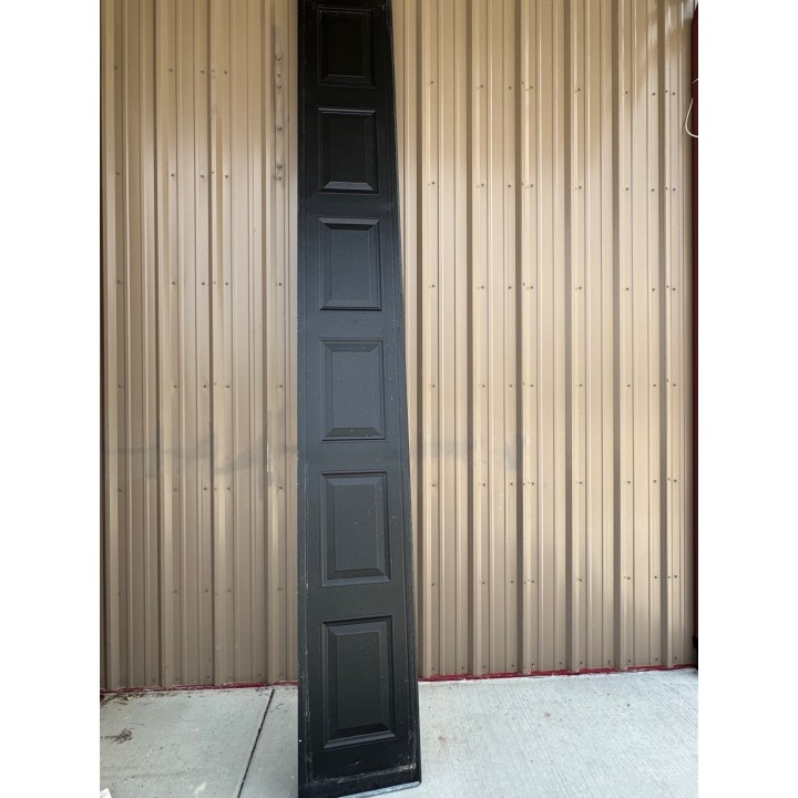 14x14 Amarr Black Un-Insulated Short Raised Panel No Glass
