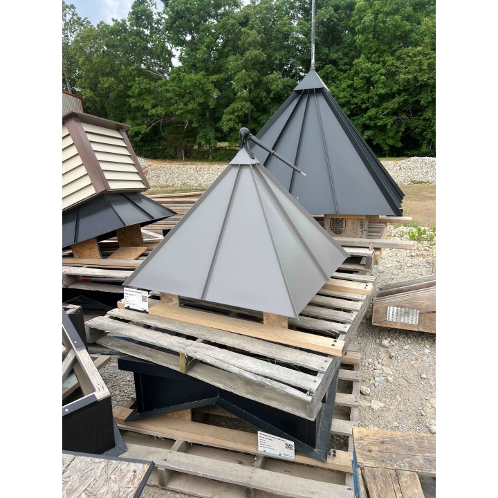 ****CUPOLA PARTS****36" COUNTY CHARCOAL ROOF ONLY (DAMAGED)