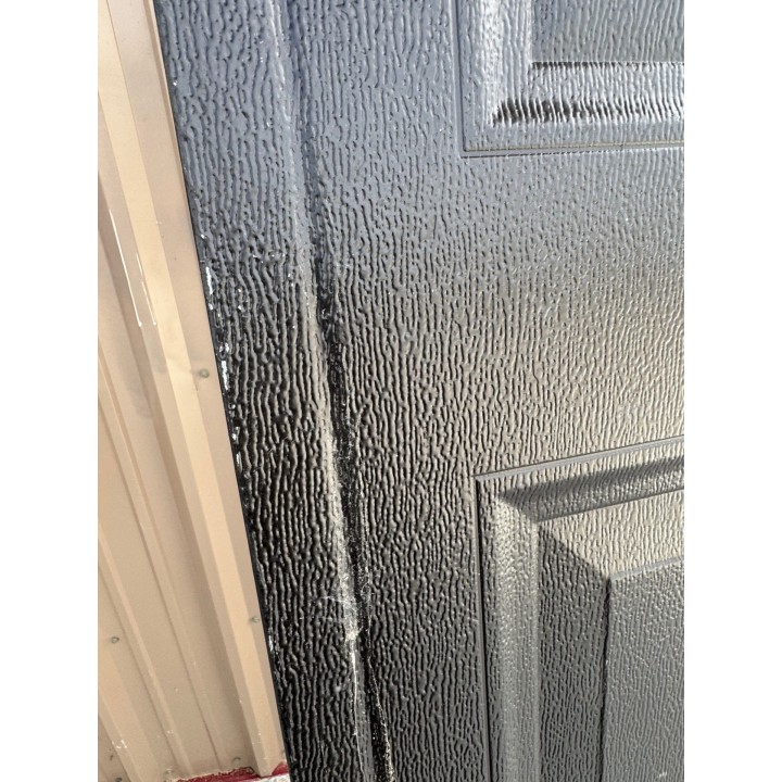 14x14 Amarr Black Un-Insulated Short Raised Panel No Glass
