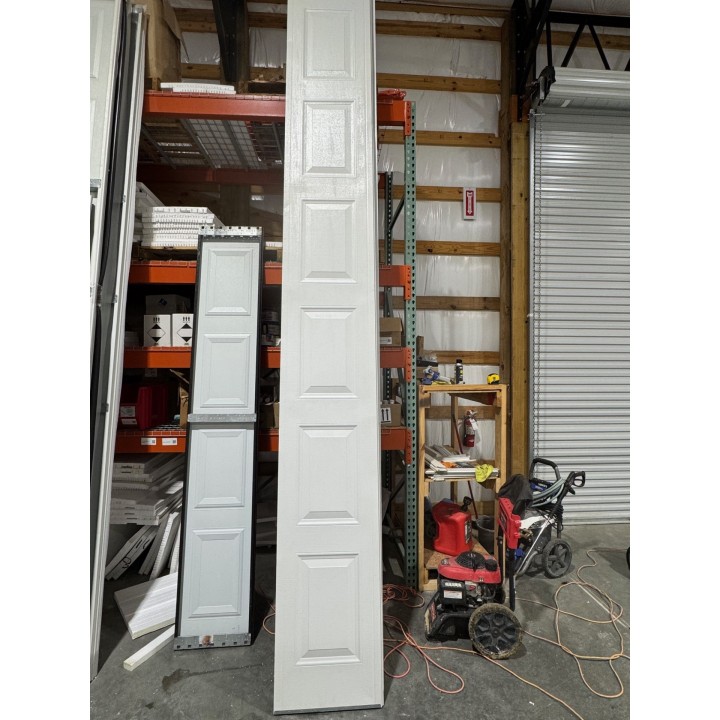 14x14 Amarr White Un-insulated Short Raised Panel No Glass