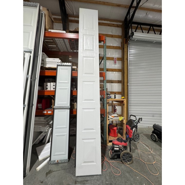 14x14 Amarr White Un-insulated Short Raised Panel No Glass