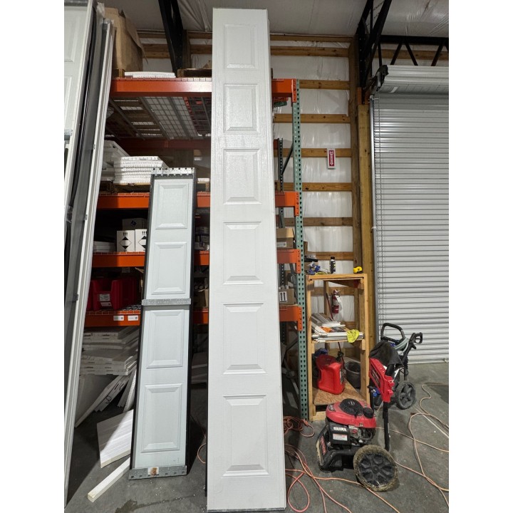 14x14 Amarr White Un-insulated Short Raised Panel No Glass