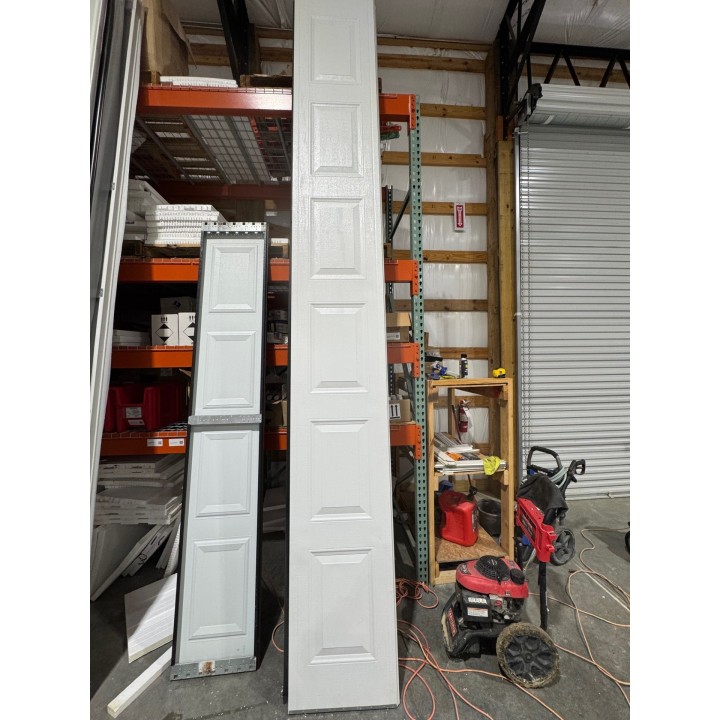 14x14 Amarr White Un-insulated Short Raised Panel No Glass