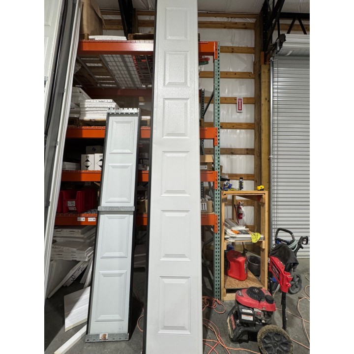 14x14 Amarr White Un-insulated Short Raised Panel No Glass
