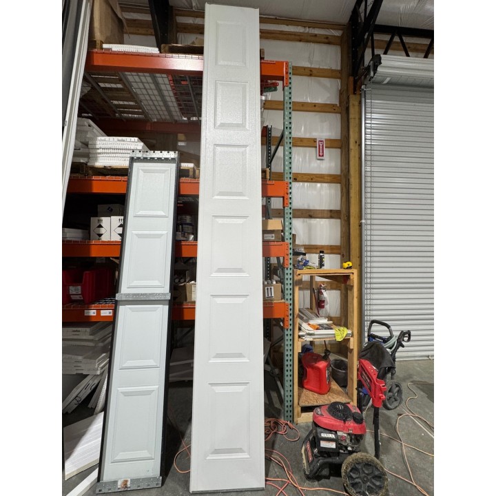 14x14 Amarr White Un-insulated Short Raised Panel No Glass