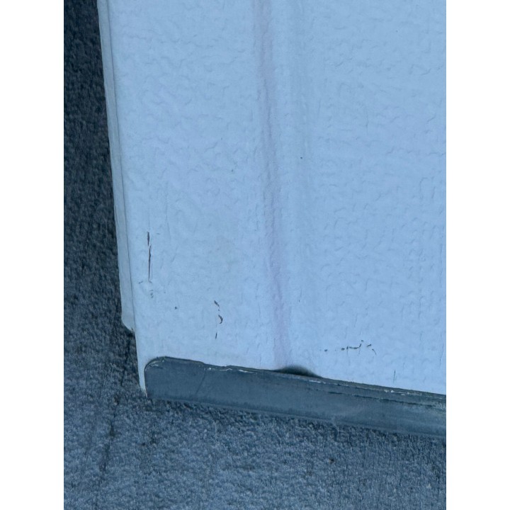10x7 Mid Amercian Door White Un-insulated Short Raised Panel No Glass