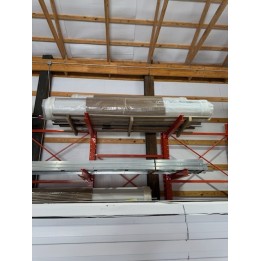 9X8 Asta-Drum Door White un-Insulated No Glass