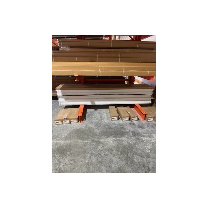 10x8 Amarr Insulated Walnut With Glass Short Raised Panel