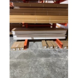 10X8 Amarr White Steel Back Short Raised Panel With Glass
