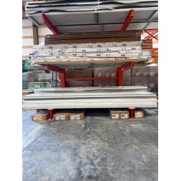 14x8 Haas White Un-insulated Short Raised Panel No Glass
